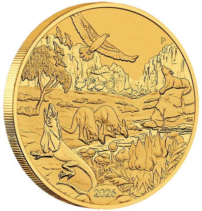 Wonders of Australia - The Outback 2026 - 1 oz Goldmünze**