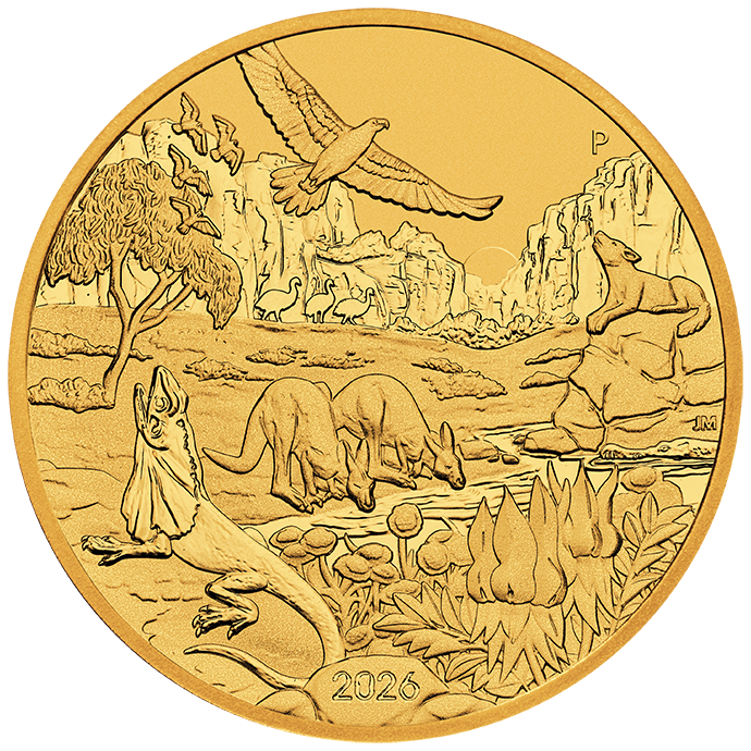 Wonders of Australia - The Outback 2026 - 1 oz Goldmünze**