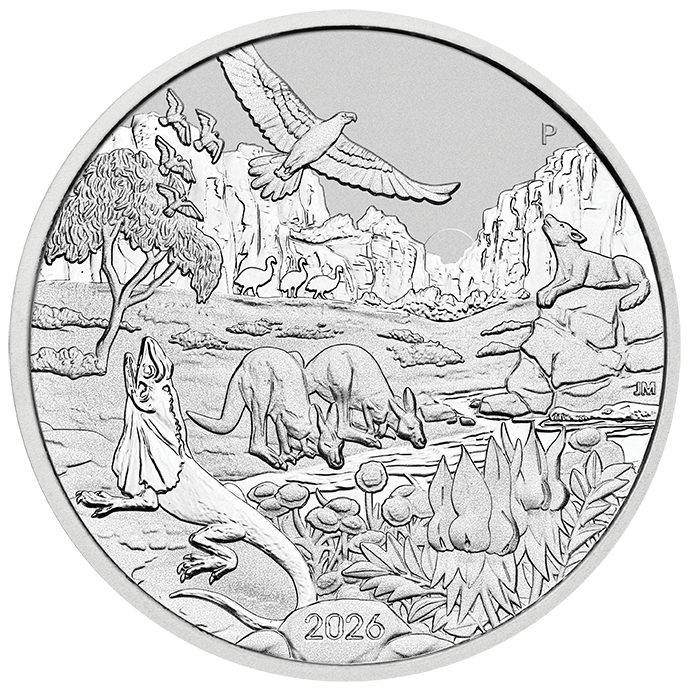 Wonders of Australia - The Outback 2026 - 1 oz Silbermünze