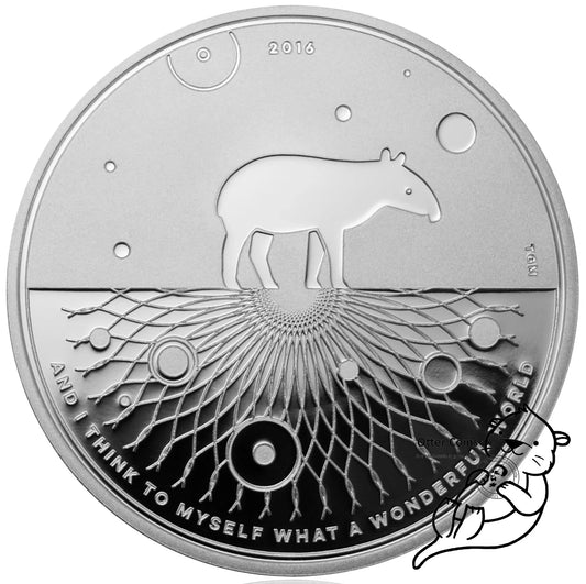 Tapir 2016 Silbermünze 1oz Holzschatulle