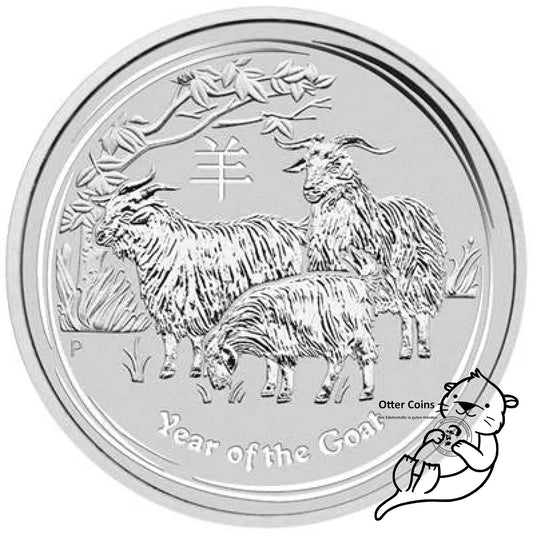 Lunar Ziege 2015 2oz Silbermünze*