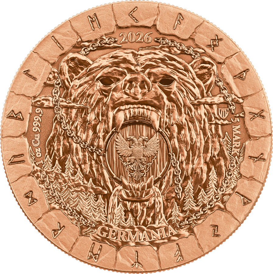 Germania Mint - Bödvar Saga - Loss 2026 - 1 oz Kupfermünze BU