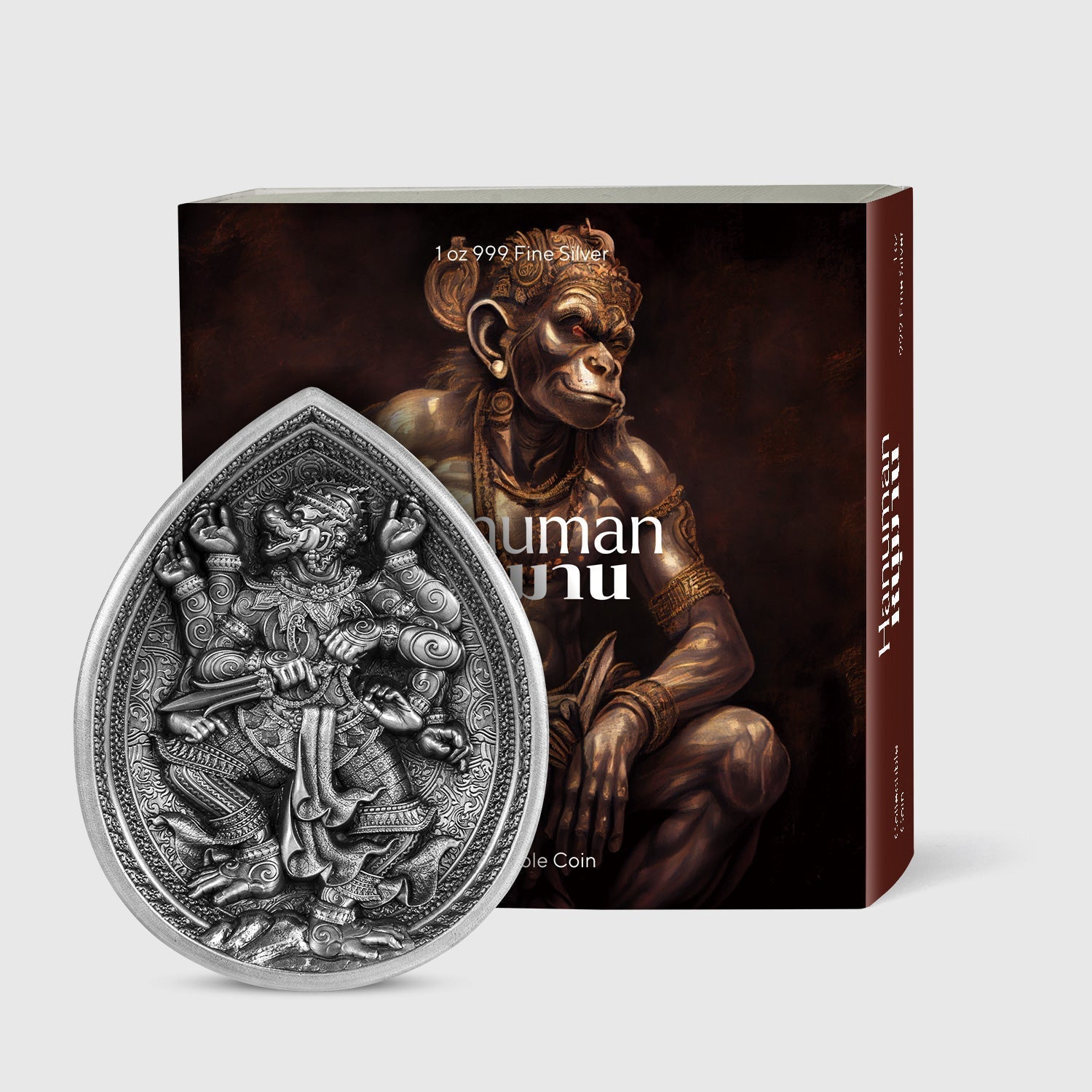 Chad 2023 Hanuman 1oz Silbermünze *