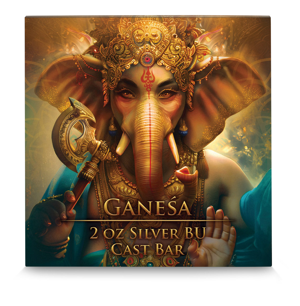 Germania Mint - Diwali - Ganesa - 2 oz Silberbarren Gussbarren