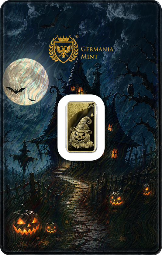 Germania Mint - Halloween - 1/100 oz Goldbarren Proof im Safepack**
