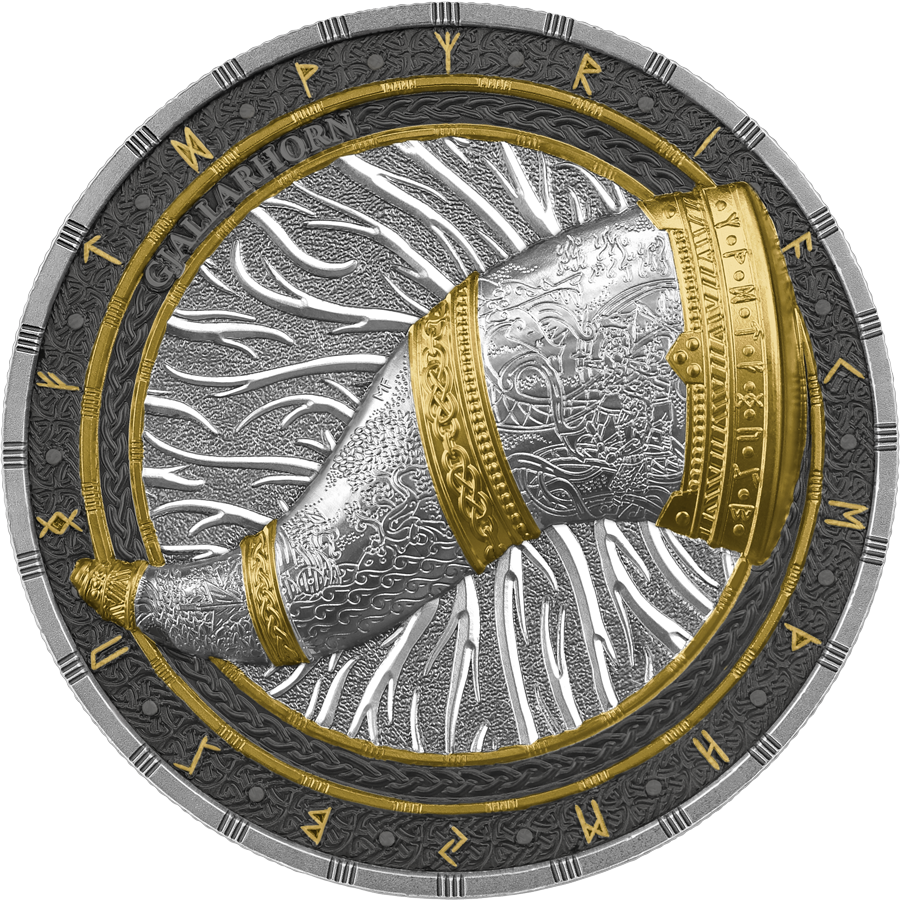 Artefacts - Gjallarhorn 1# 2 oz Silber Germania Mint BU UHR