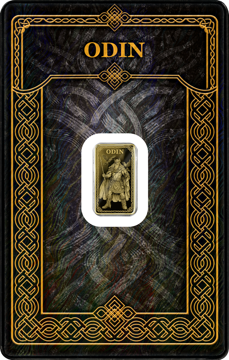 Germania Mint - Gods of Germania - Odin - 1/100 oz Goldbarren im Safepack**