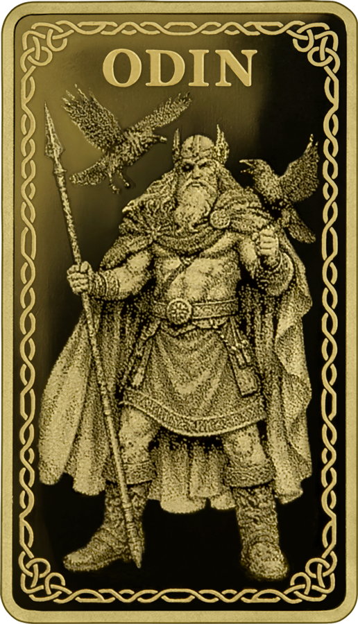 Germania Mint - Gods of Germania - Odin - 1/100 oz Goldbarren im Safepack**