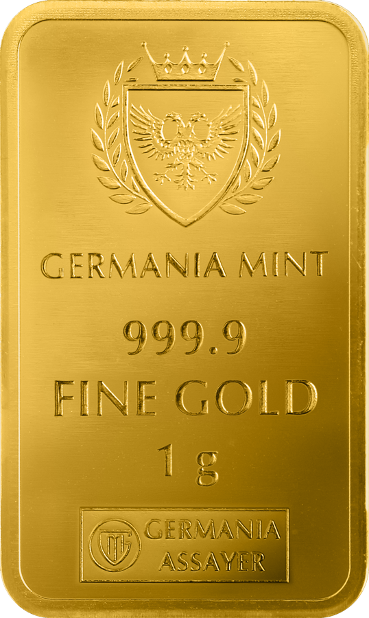 Germania Mint - Gold Minted Bar - ANA Edition - 1 Gramm Goldbarren im Safepack**