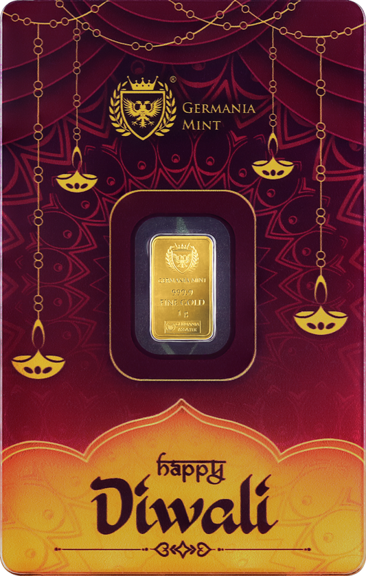 Germania Mint - Diwali - 1 Gramm Goldbarren**