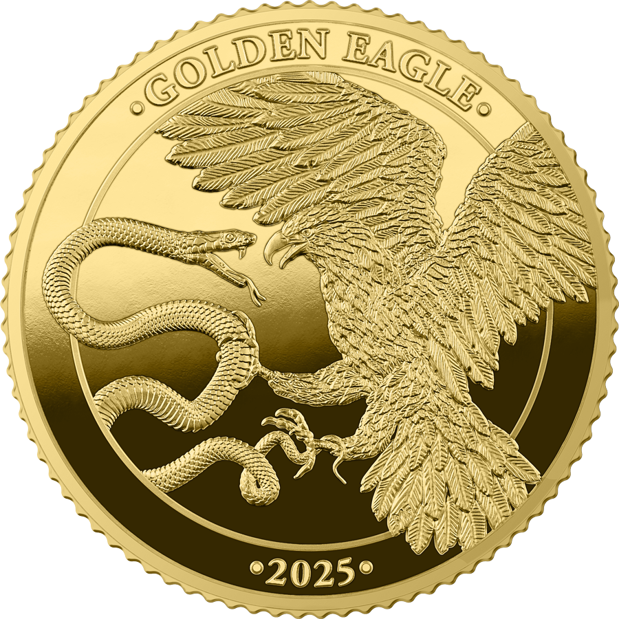 Germania Mint - Malta Golden Eagle 2025 - 1/10 oz  Goldmünze BU in Coincard**