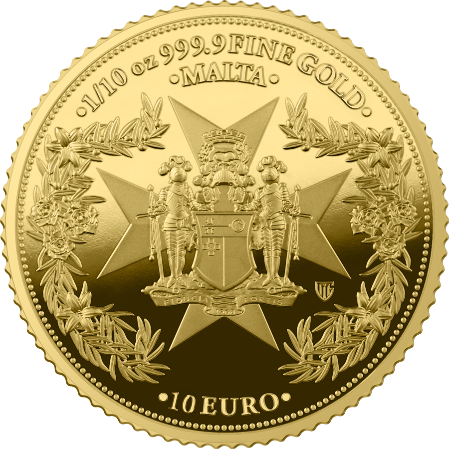 Germania Mint - Malta Golden Eagle 2025 - 1/10 oz  Goldmünze BU in Coincard**
