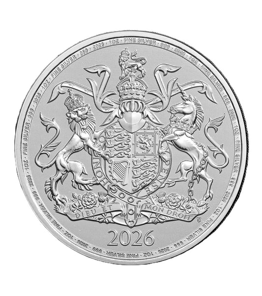 The Royal Arms 2026 - 1 oz Silbermünze