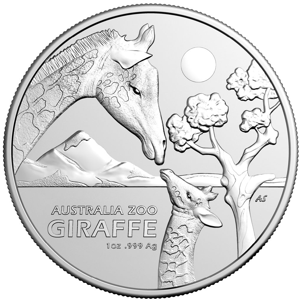 Australian Zoo Giraffe 2024 Silbermünze 1 oz*