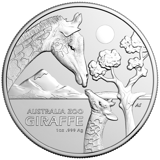 Australian Zoo Giraffe 2024 Silbermünze 1 oz*