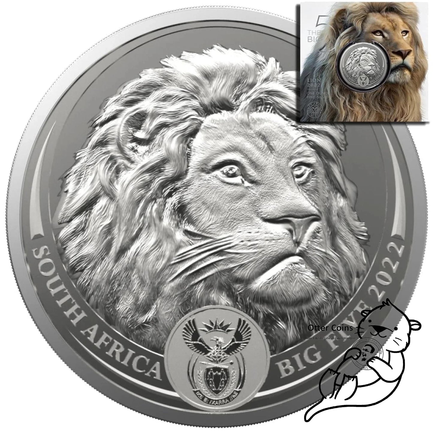 Big Five II Löwe 1 Oz Silbermünze 2022*