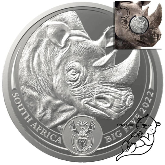 Big Five II Nashorn 1 Oz Silbermünze 2022