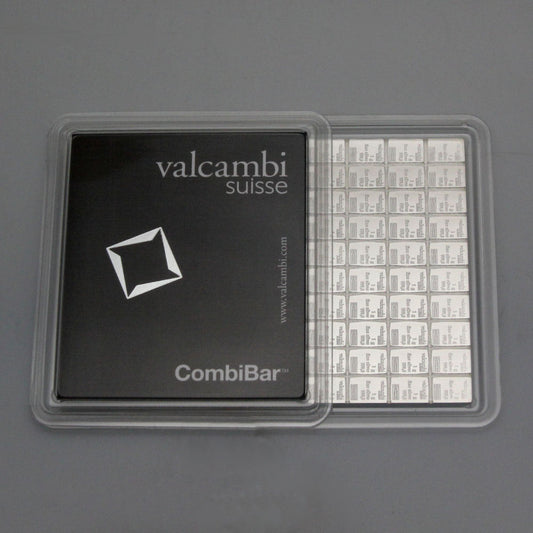 Silbertafel Valcambi "CombiBar" 100 x 1 Gramm Silberbarren Tafelbarren Barren