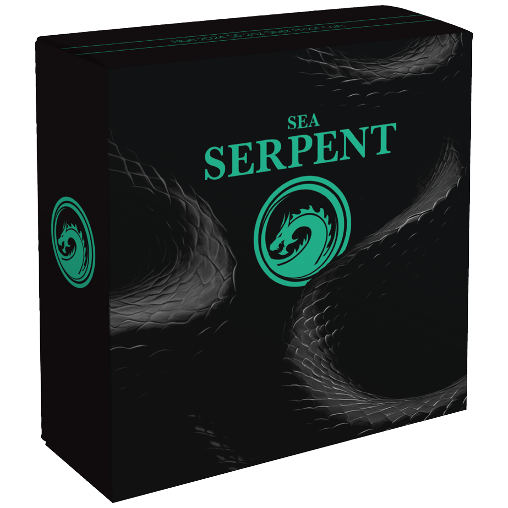 Mythical Creatures - Sea Serpent - Die Seeschlange - 2024 - 2 oz Silbermünze Color - PP*