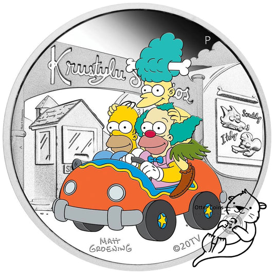 Krusty Lu Studios Simpsons 2022 Silbermünze 1oz*