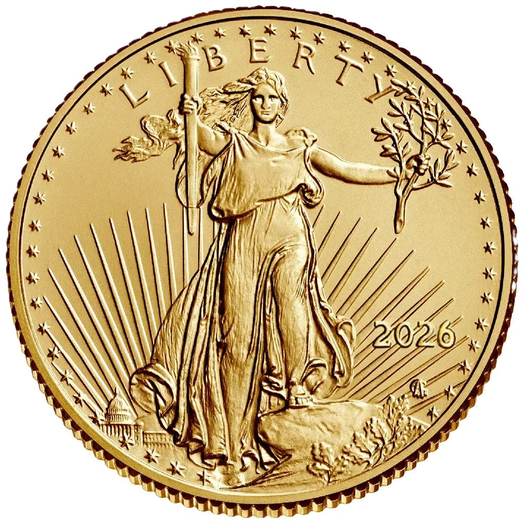 USA American Eagle 2026 1/10 oz Goldmünze - Typ 2**