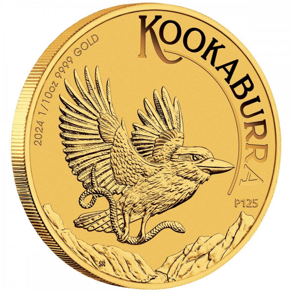 Otter Coins by Huckstorf Edelmetalle Kookaburra 2024 1/10 oz Gold** 2024