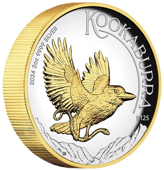 Kookaburra 2024 Gilded 2 Oz Silbermünze*