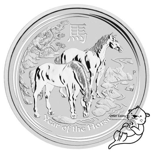 Lunar Pferd 2014 2oz Silbermünze*