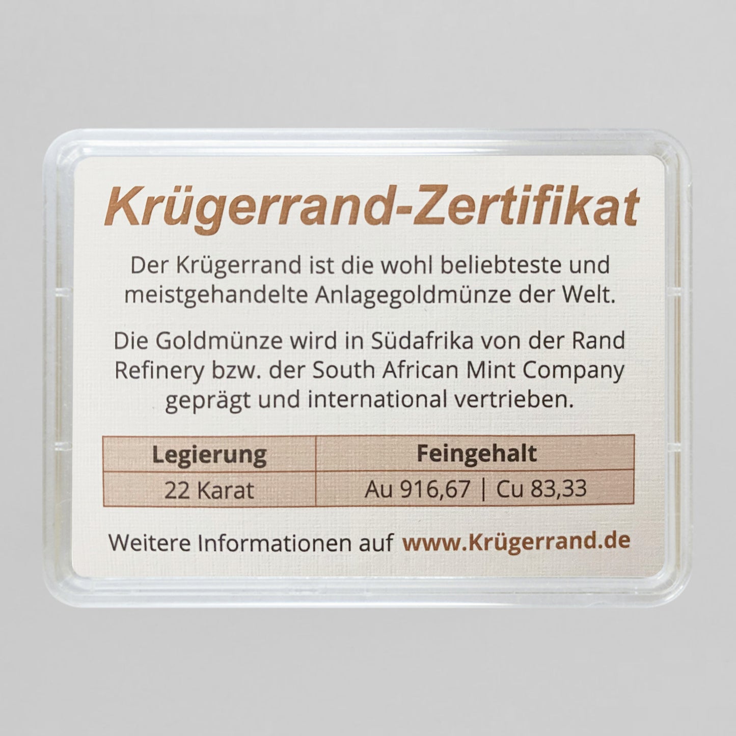 Südafrika Krügerrand Küssende Ottifanten 1/10 oz - verschiedene Jahrgänge Goldmünze**