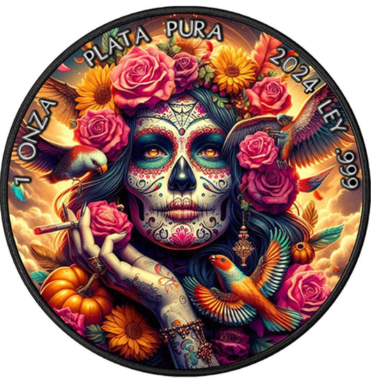 Santa Muerte II - 2024 Mexico 1 oz Silbermünze