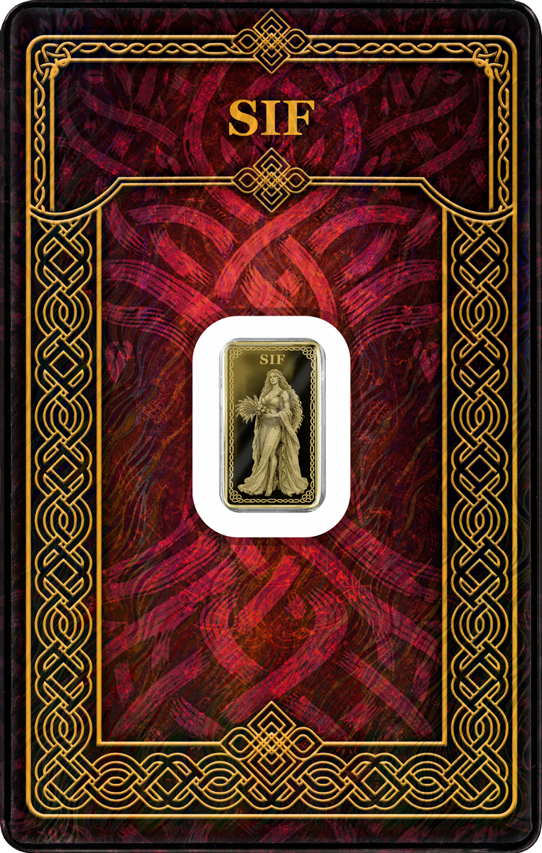 Germania Mint - Gods of Germania - Sif - 1/100 oz Goldbarren im Safepack**