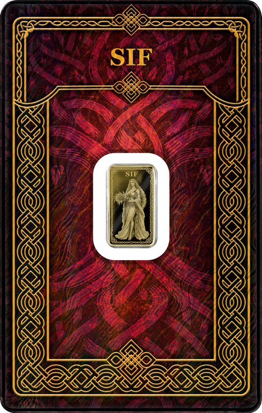 Germania Mint - Gods of Germania - Sif - 1/100 oz Goldbarren im Safepack**