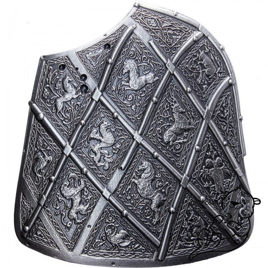 Trellised Targe Shield Silver Stacker 2 Oz