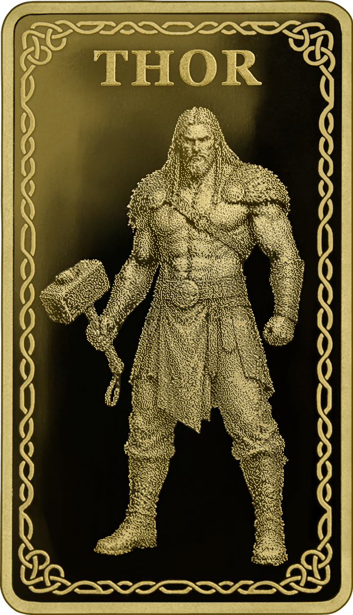 Germania Mint - Gods of Germania - Thor - 1/100 oz Goldbarren im Safepack**