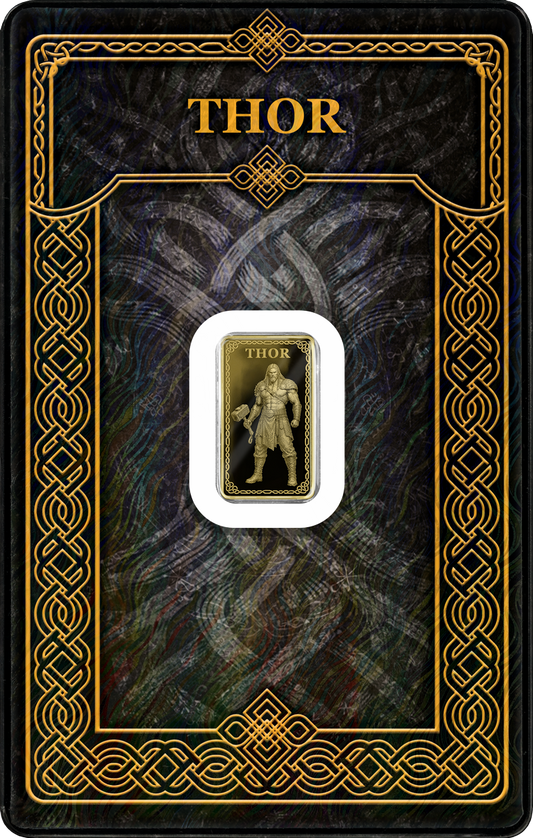 Germania Mint - Gods of Germania - Thor - 1/100 oz Goldbarren im Safepack**
