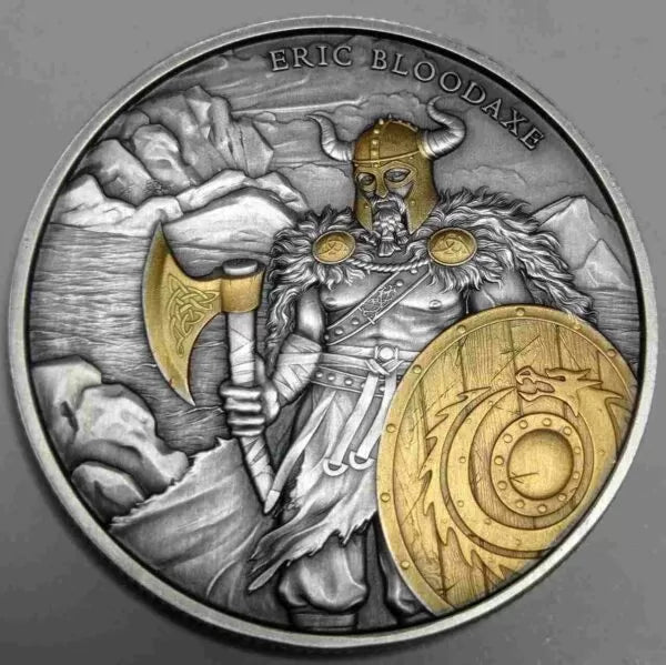 USA - Legendary Warriors - Eric Bloodaxe Ag999 1 Oz BU