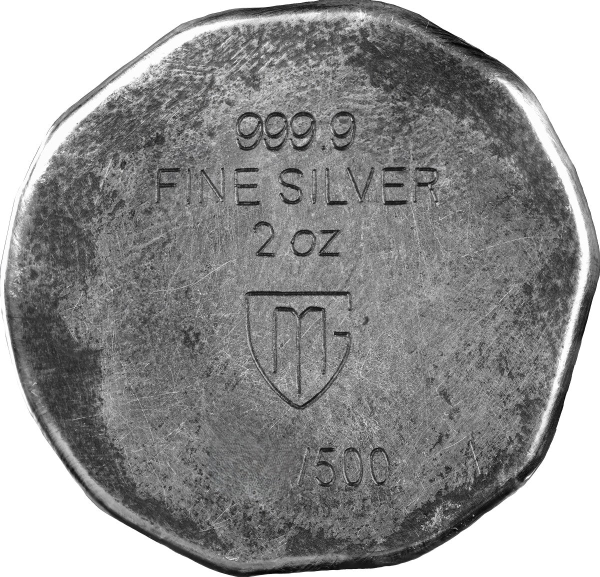 Germania Mint - Vegvisir 2026 - 2 oz Guss Silberbarren Antik UV