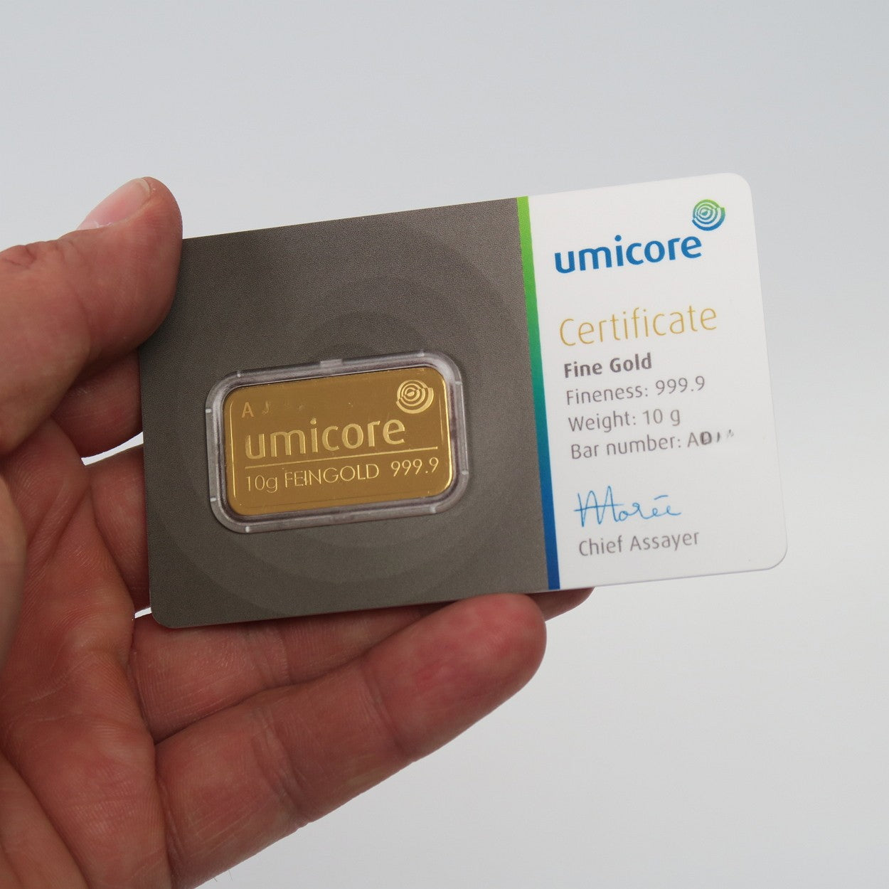 Goldbarren 10 Gramm Umicore Goldbarren 999.9 Gold**